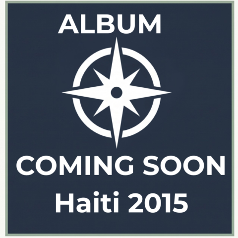 Dark slate-blue compass placeholder graphic for the Haiti 2015 travel photography album on Trekker.Space.
