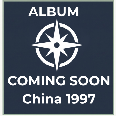 Dark slate-blue compass placeholder graphic for the China 1997 travel photography album on Trekker.Space.