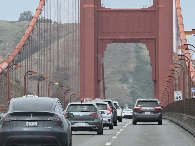 Wide shot of the Golden Gate Bridge during the San Francisco 2026 trek.