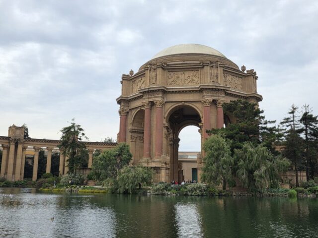 The Palace of Fine Arts architecture during the San Francisco 2026 trek.